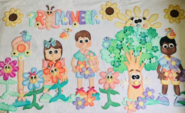 PAINEL PRIMAVERA E DIA DA ÁRVORE MOLDES